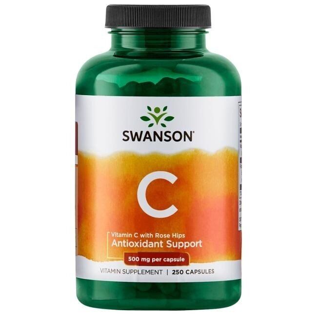 SWANSON Vitamine C 500 + rose musquée 250 gélules - Viking Supplements