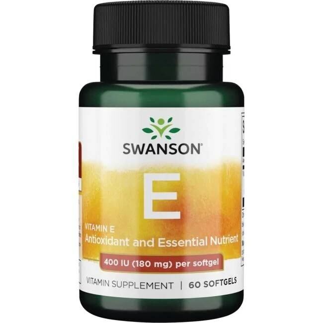SWANSON Vitamine E 400 UI 60 gélules - Viking Supplements