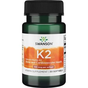 SWANSON Vitamine K2 naturelle 100 mcg, 30 gélules - Viking Supplements