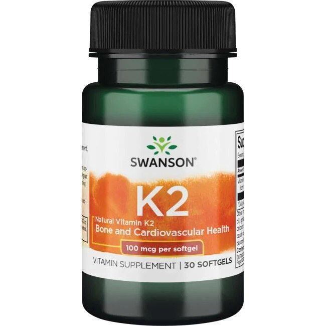 SWANSON Vitamine K2 naturelle 100 mcg, 30 gélules - Viking Supplements