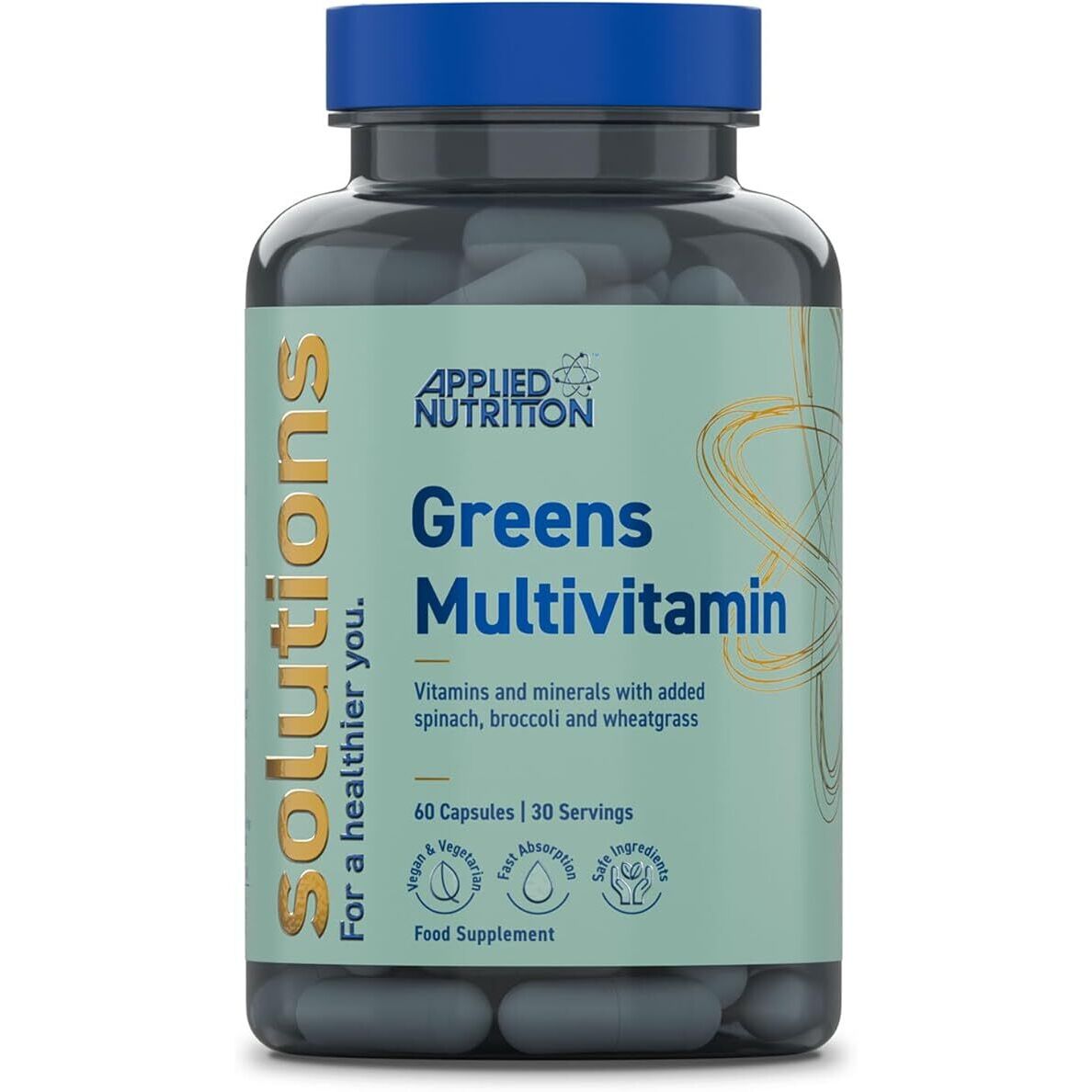Applied Nutrition - Solutions Greens Multivitamin + 60 kapsler