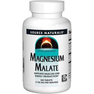 Source Naturals - Malate de magnésium 1 250 mg, 360 comprimés - Viking Supplements