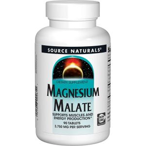Source Naturals - Malate de magnésium 1 250 mg, 90 comprimés - Viking Supplements