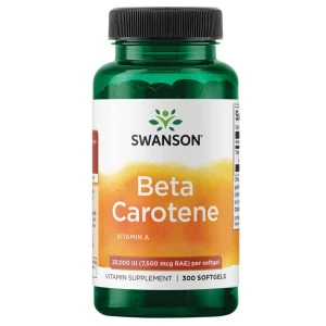 Swanson Bêta-carotène 25 000 UI (7 500 mcg) 300 gélules molles - Viking Supplements