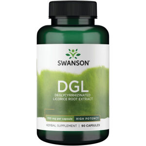 Swanson DGL haute concentration 700 mg, 90 gélules - Viking Supplements