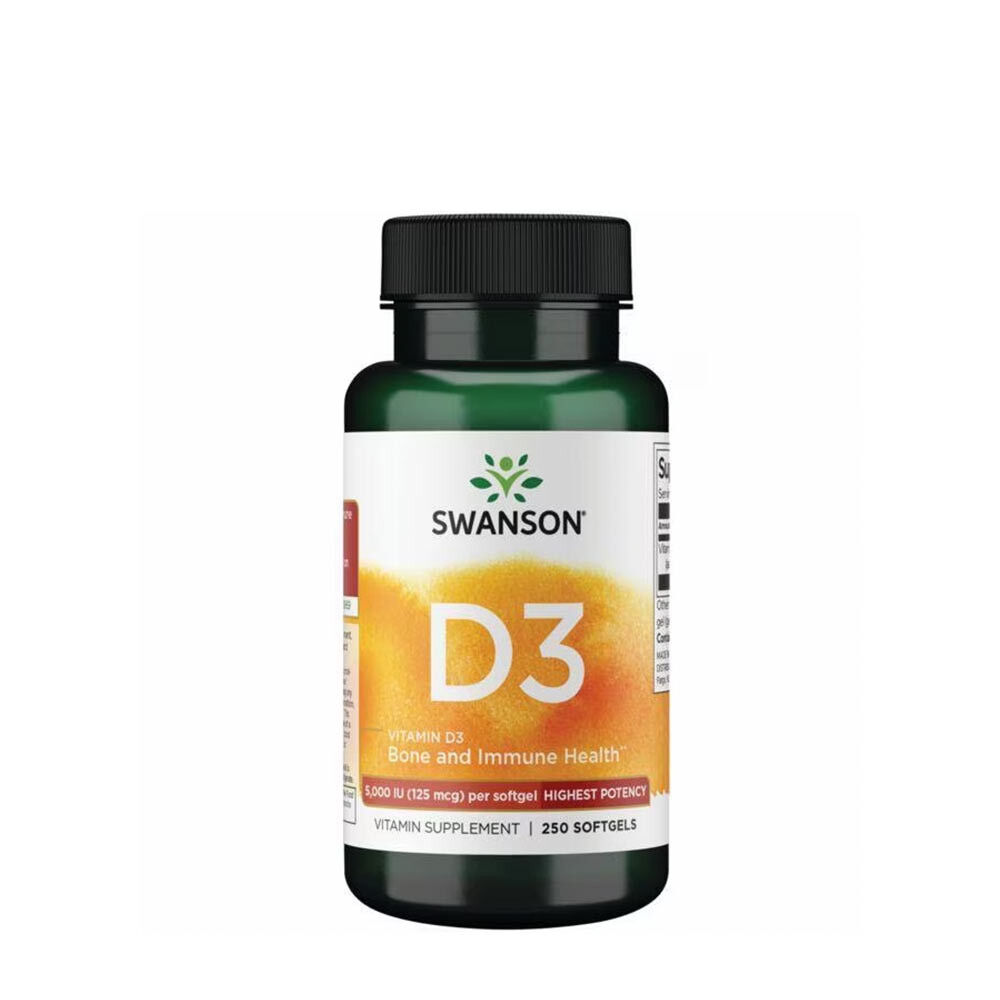 Swanson Vitamine D3 (250 gélules molles) - Viking Supplements