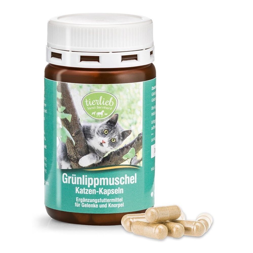 TIERLIEB Green-lipped Mussel Cat Capsules (90 caps) - Viking Supplements