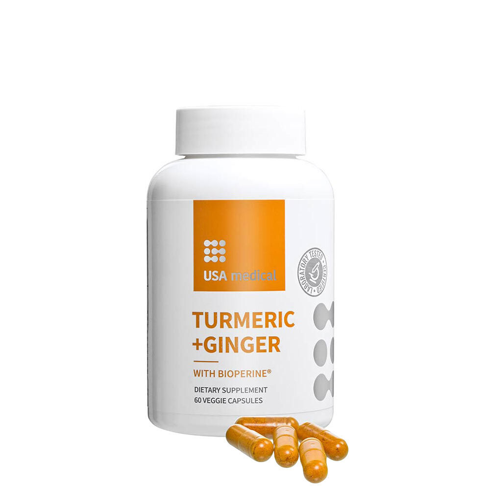 USA Medical Curcuma + Gingembre (60 gélules) - Viking Supplements