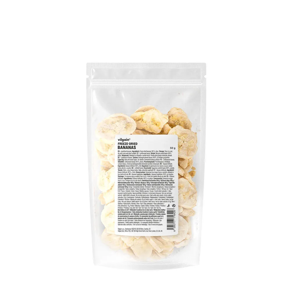 Vilgain Freeze-dried Bananas (50 g) - Nuvalia