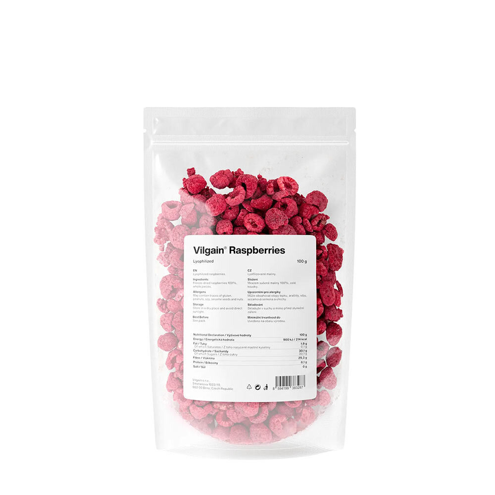 Vilgain Raspberries Lyophilized (100 g) - Viking Supplements