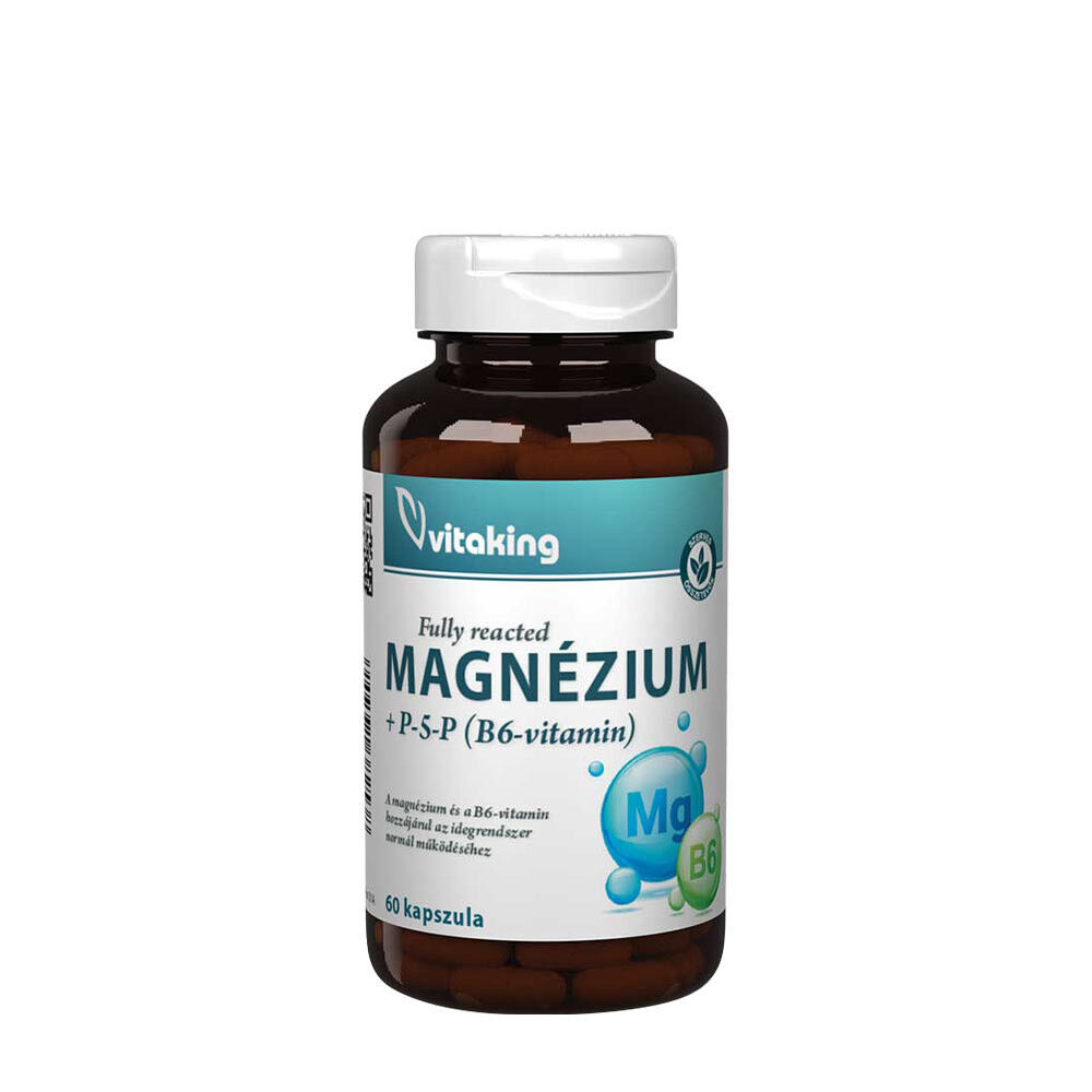 Vitaking : bisglycinate de magnésium + vitamine B6 (P5P) (60 gélules) - Viking Supplements