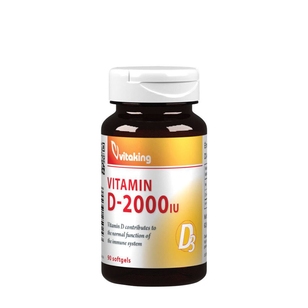 Vitaking Vitamine D-2000 (90 gélules molles) - Viking Supplements