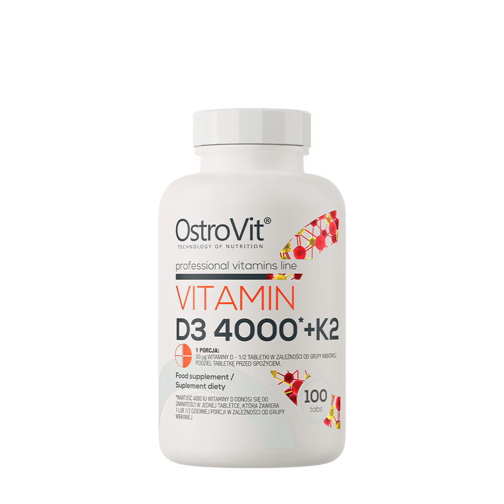 Vitamine D3 4000 + K2 - 100 comprimés - Viking Supplements