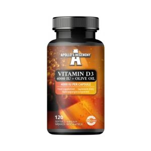 Vitamine D3 4 000 UI + huile d'olive - 120 gélules molles - Viking Supplements