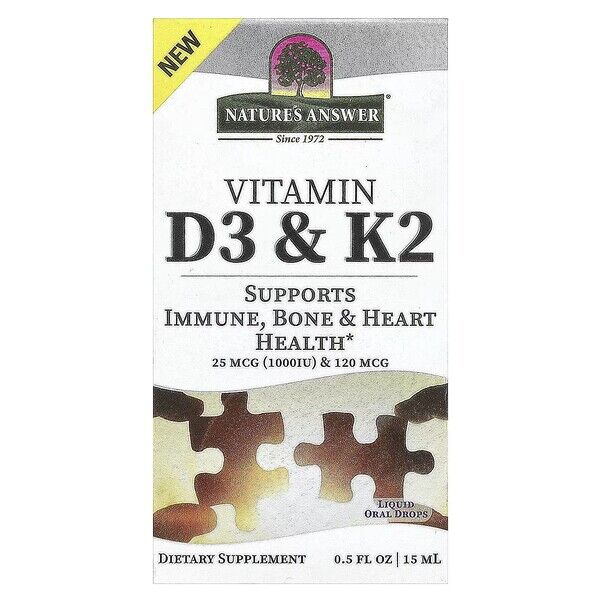 Vitamines D3 et K2 - 15 ml - Viking Supplements