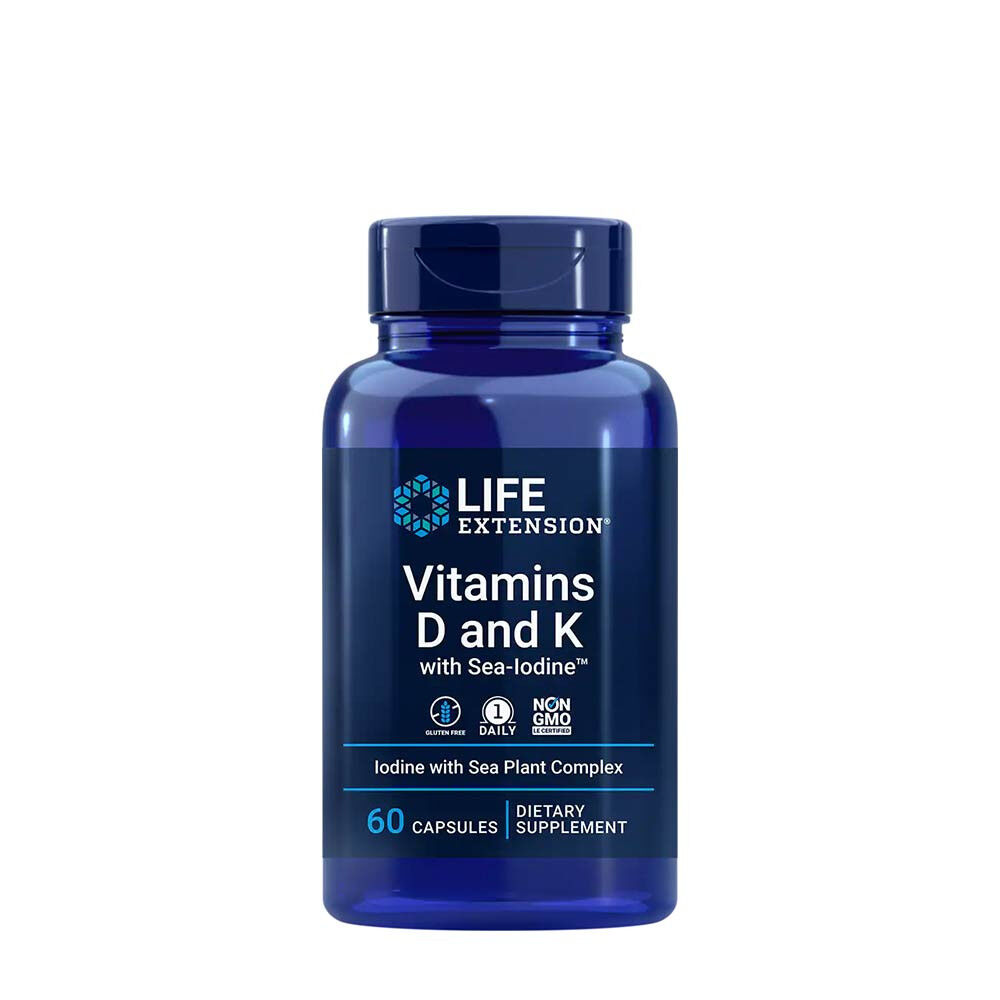 Vitamins D and K with Sea-Iodine - 60 caps - Viking Supplements