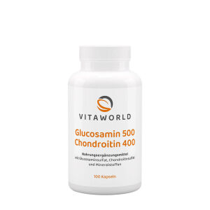 Vitaworld Glucosamine 500 + Chondroïtine 400 (100 gélules) - Viking Supplements