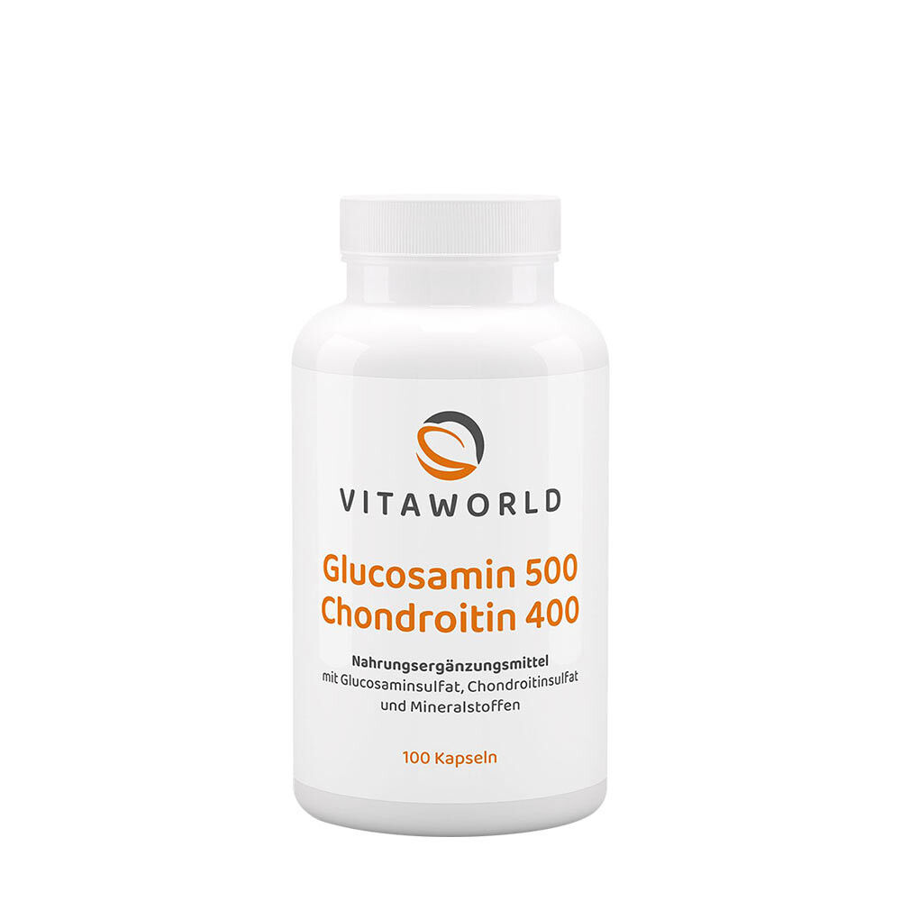 Vitaworld Glucosamine 500 + Chondroïtine 400 (100 gélules) - Viking Supplements