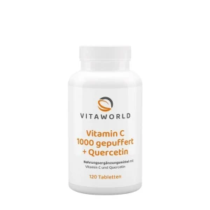 Vitaworld Vitamine C 1000 tamponnée + quercétine (120 comprimés) - Viking Supplements